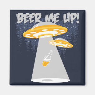 Imán ¡Cerveza yo para arriba!