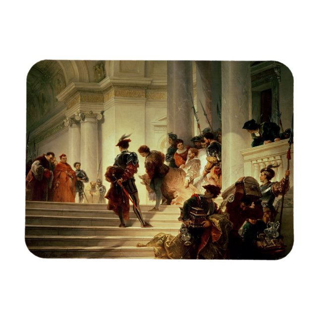 Imán Cesare Borgia saliendo del Vaticano (Horizontal)