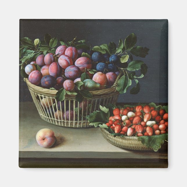 Imán Cesta de ciruelas y cesta de fresas, 1632 (Frente)