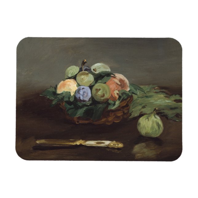 Imán Cesta de fruta de Edouard Manet (Horizontal)