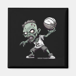 Imán Cesta Del Diseño De Baloncesto No Muerto-Zombie