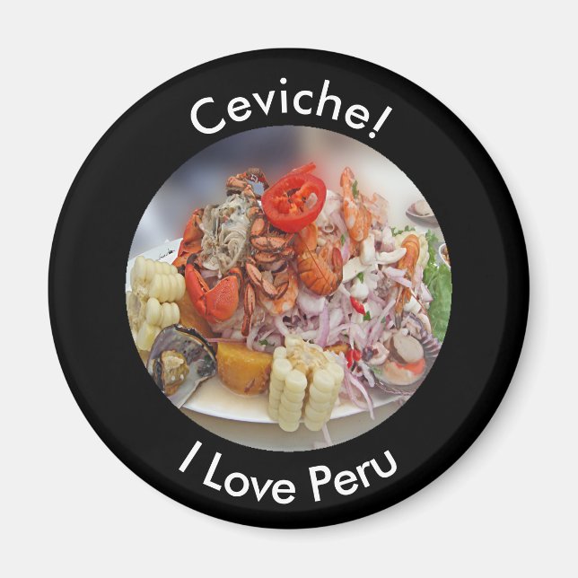Imán Ceviche - Amo el Perú y la comida peruana (Frente)