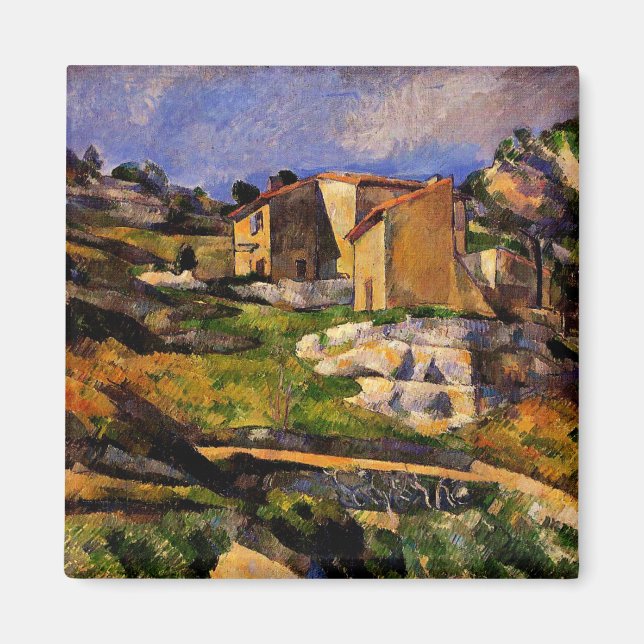 Imán Cezanne - Casas en Provenza (Frente)