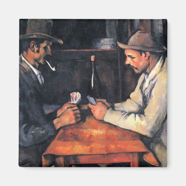 Imán Cezanne: El jugador de cartas (Frente)