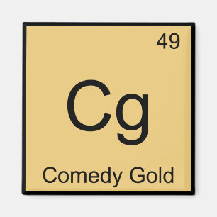 Imán Cg - Comedy Gold Chemistry Símbolo T-Shirt