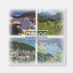 Imán CH0279 Europa, Suiza, Davos, Fridge