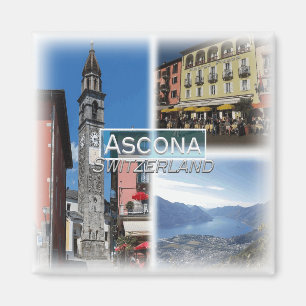 Imán CH0282 Europa, Suiza, Ascona, Fridge