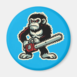 Imán Chainsaw Chimp