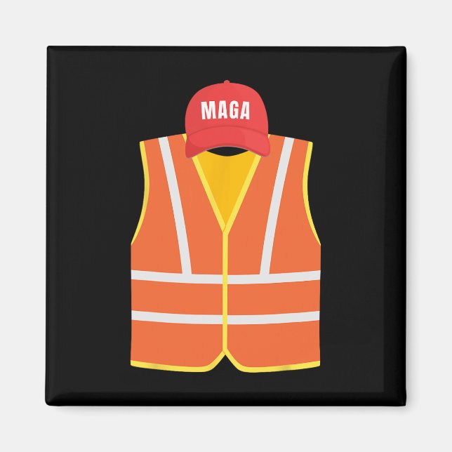 Imán Chaleco Coleccionable Mega Garge Para El Día De La (Frente)