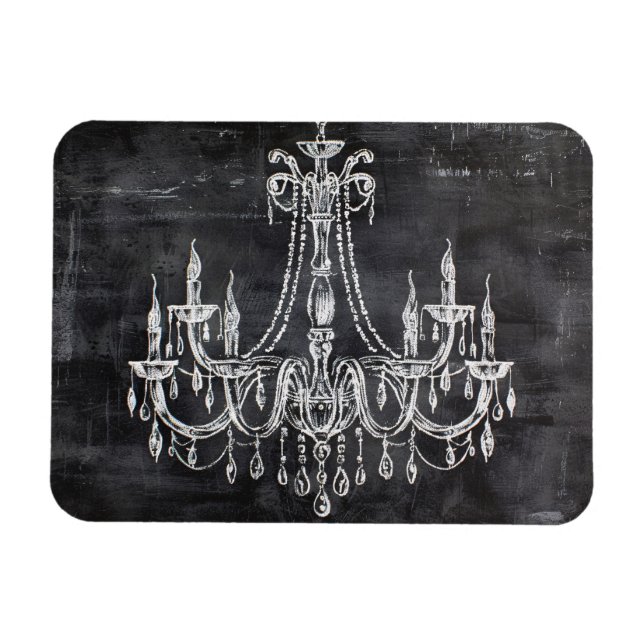 Imán Chalkboard White Chalk Chandelier Flexible (Horizontal)