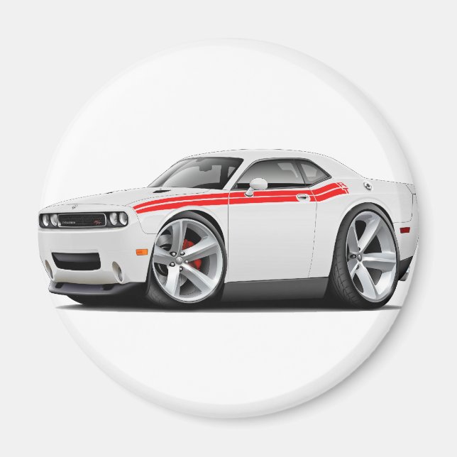 Imán Challenger RT Auto rojo-blanco 2009-11 (Frente)