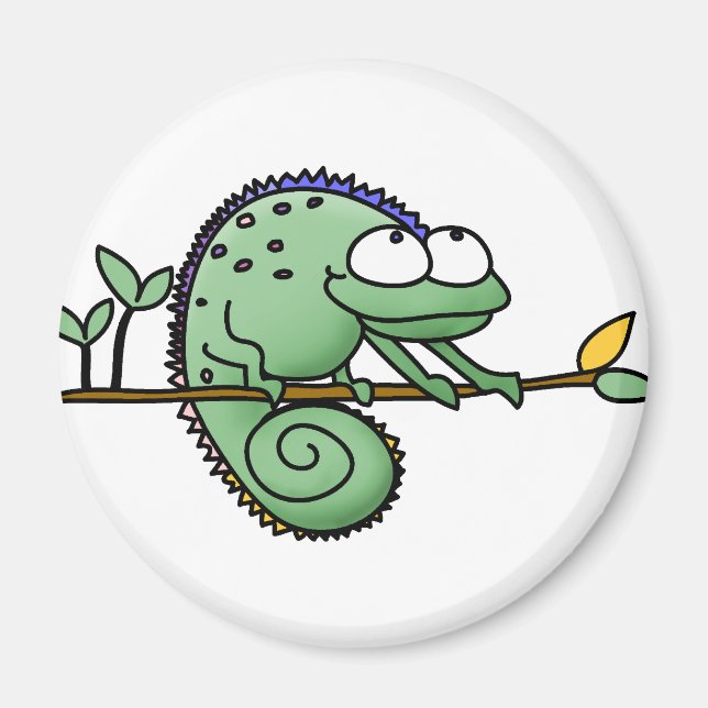 Imán Chameleon Cute Funny (Frente)
