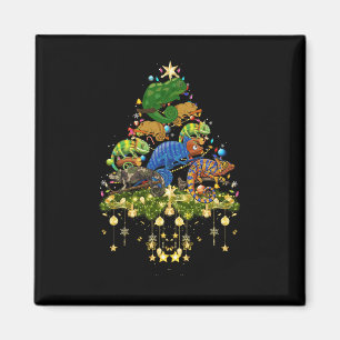 Imán Chameleons Árbol de Navidad iluminan Chameleon de