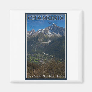 Imán Chamonix - Aiguille Verte sobre Chamonix