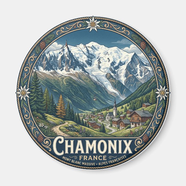 Imán Chamonix Francia (Frente)