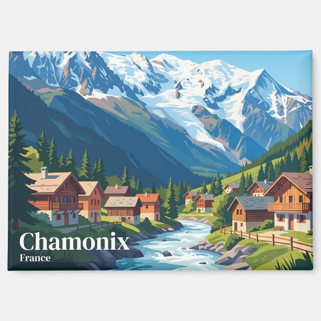 Imán Chamonix Francia (Anverso)