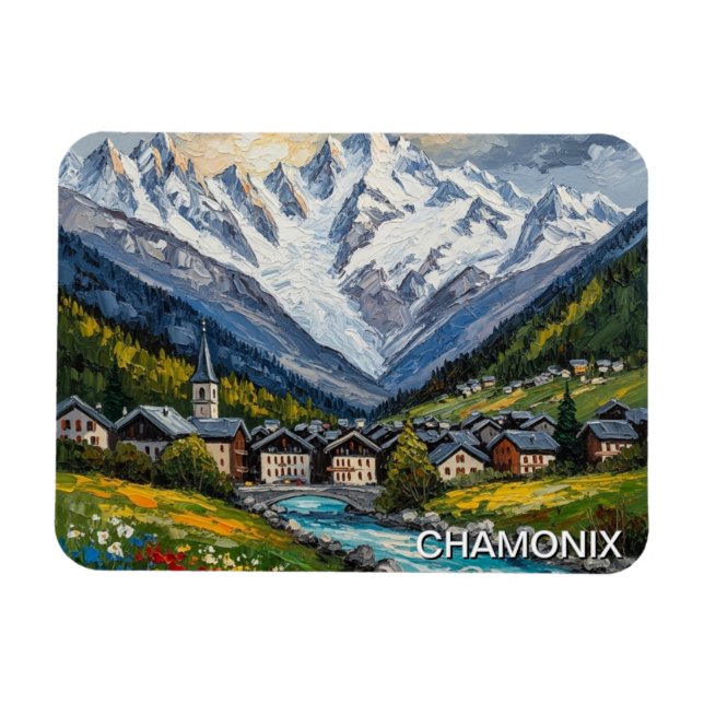 Imán Chamonix Francia Mont Blanc (Horizontal)