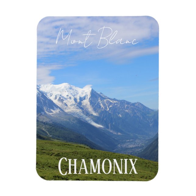 Imán Chamonix, Mont Blanc, Alpes franceses, verano (Vertical)