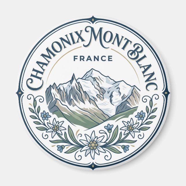 Imán Chamonix-Mont-Blanc Francia (Frente)