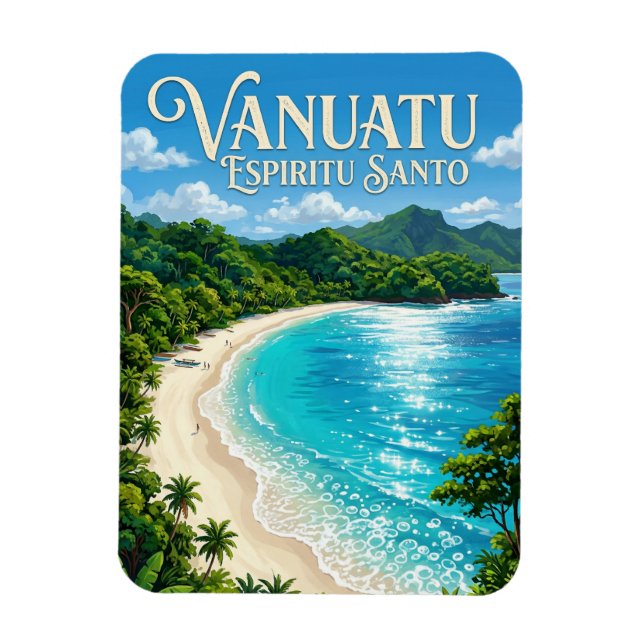 Imán Champagne Beach Vanuatu (Vertical)