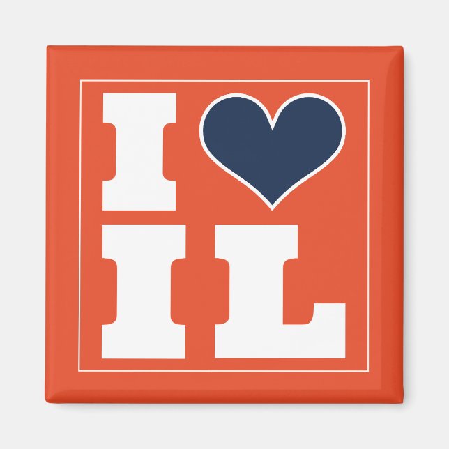 Imán Champaign Urbana (IL) Football Watch Fiesta Fridge (Frente)