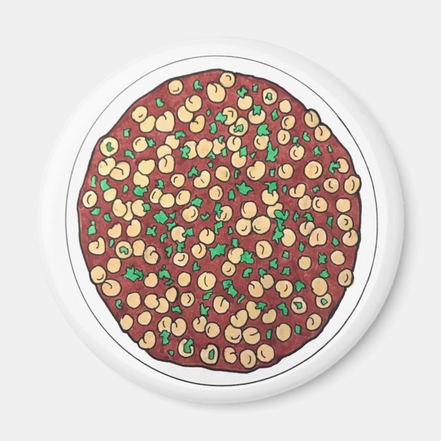 Imán Chana Masala Chole Cocina india Chickpee Dish (Frente)