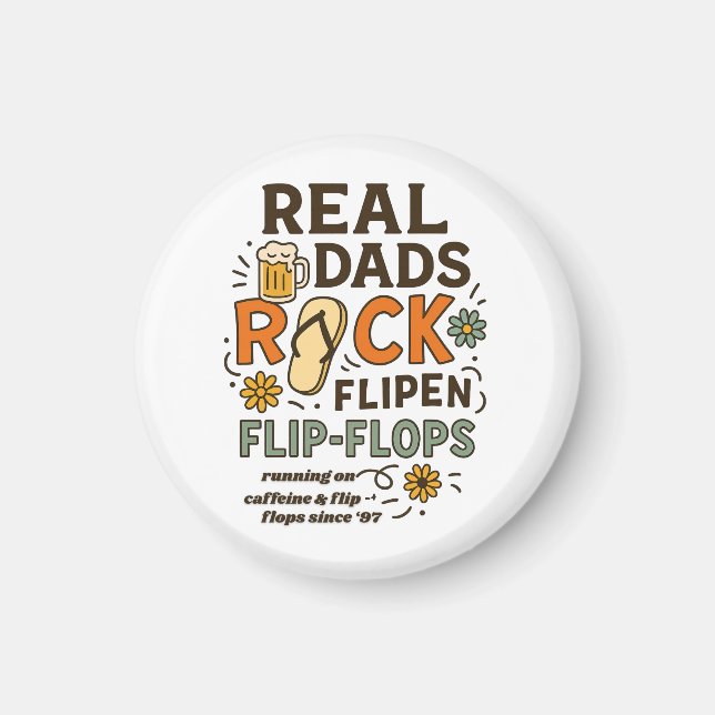 Imán Chanclas para Papás de Verdad (Frente)