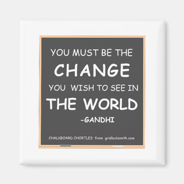 Imán Change-World-Gandhi (Frente)