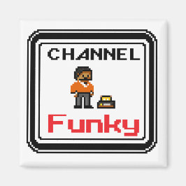 Imán Channel Funky Pixel Art