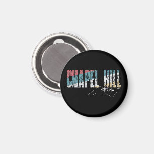 Imán Chapel Hill Carolina del Norte Guay Retro Weathere