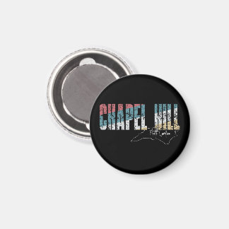 Imán Chapel Hill Carolina del Norte Guay Retro Weathere