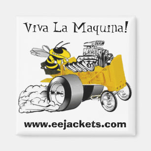 Imán "Chaqueta amarilla Dragster Magne de Maquina" EE
