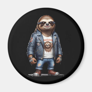 Imán Chaqueta eslovaca de cuero rebelde estilo Guay urb