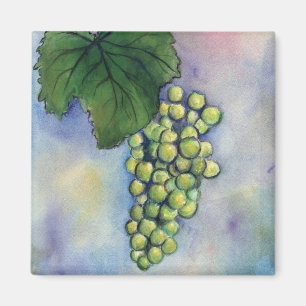 Imán Chardonnay Wine Grapes Magnet