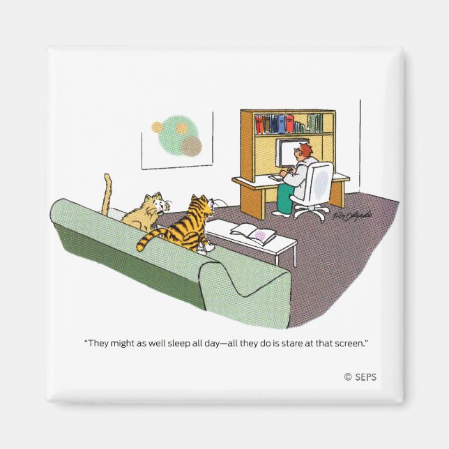 Imán Charla de gato (Frente)