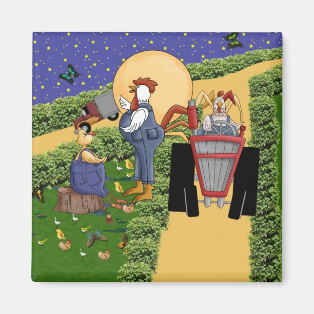 Imán Charla de granja (Frente)