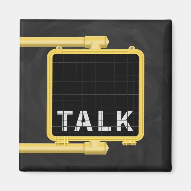 Imán Charla sobre el Rótulo Crosswalk de Nueva York (Frente)