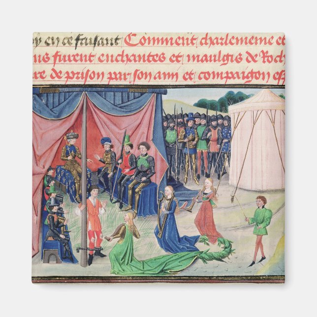 Imán Charlemagne y sus barones siendo encantados (Frente)