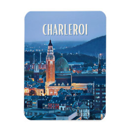 Imán Charleroi Belgique Photo Vintage