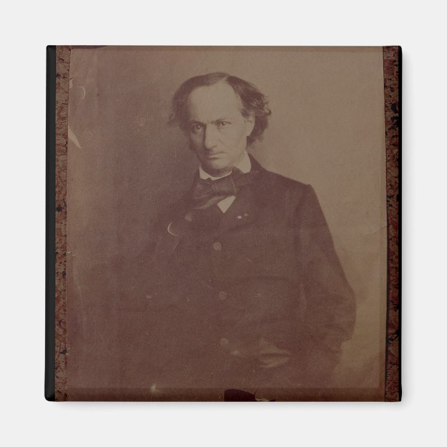 Imán Charles Baudelaire (1820-1867), poeta francés, esc (Frente)