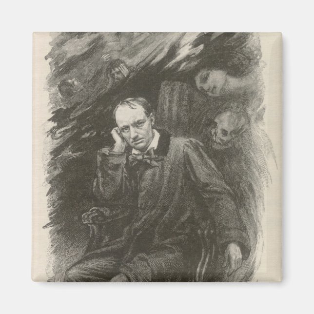 Imán Charles Baudelaire (por Georges Rochegrosse) (Frente)