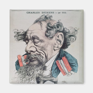 Imán Charles Dickens a horcajadas en el canal inglés