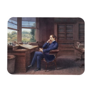 Imán Charles Dickens en su estudio
