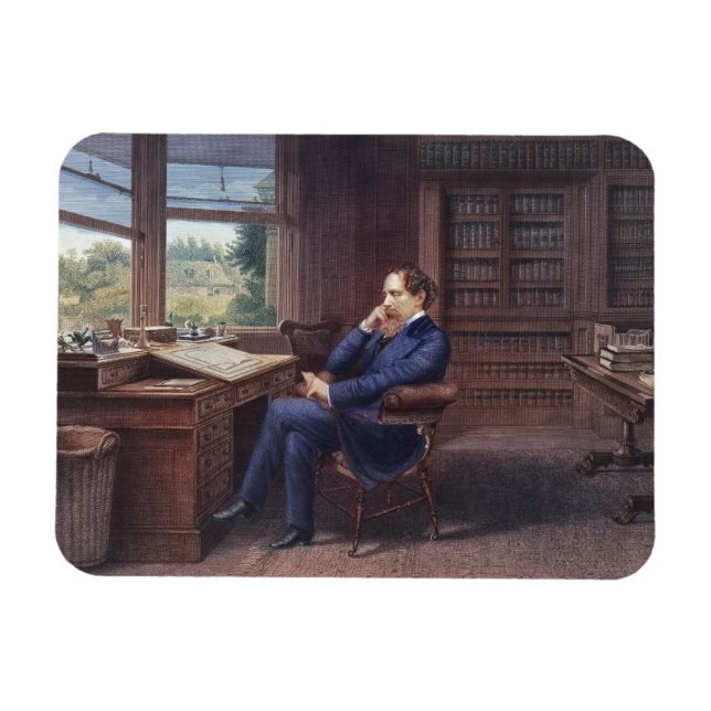 Imán Charles Dickens en su estudio (Horizontal)