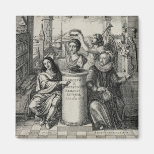 Imán Charles II (1630-85) como patrón del Societ real