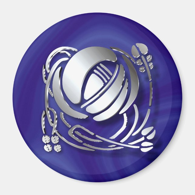 Imán Charles Rennie Mackintosh Rosa (Frente)