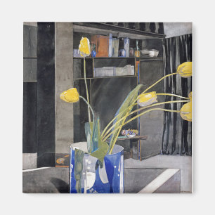 Imán Charles Rennie MackMacintosh - Tulipanos Amarillos