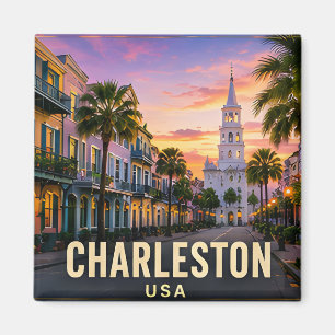 Imán Charleston Carolina del Sur Frente marítimo histór