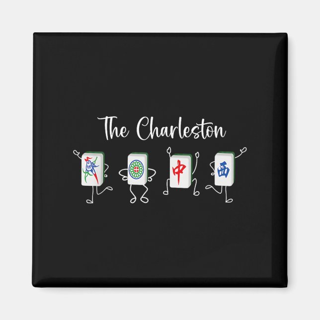 Imán Charleston Mahjong, danza Funny Mahjong (Frente)