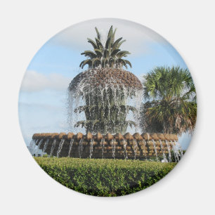 Imán Charleston SC Pineapple Fountain Magnet